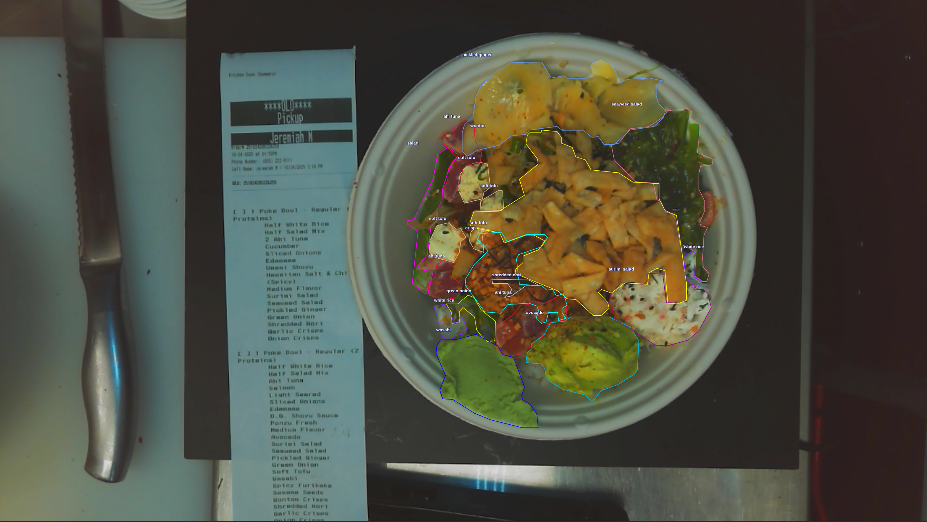 Annotated bowl showing accuracy improvements